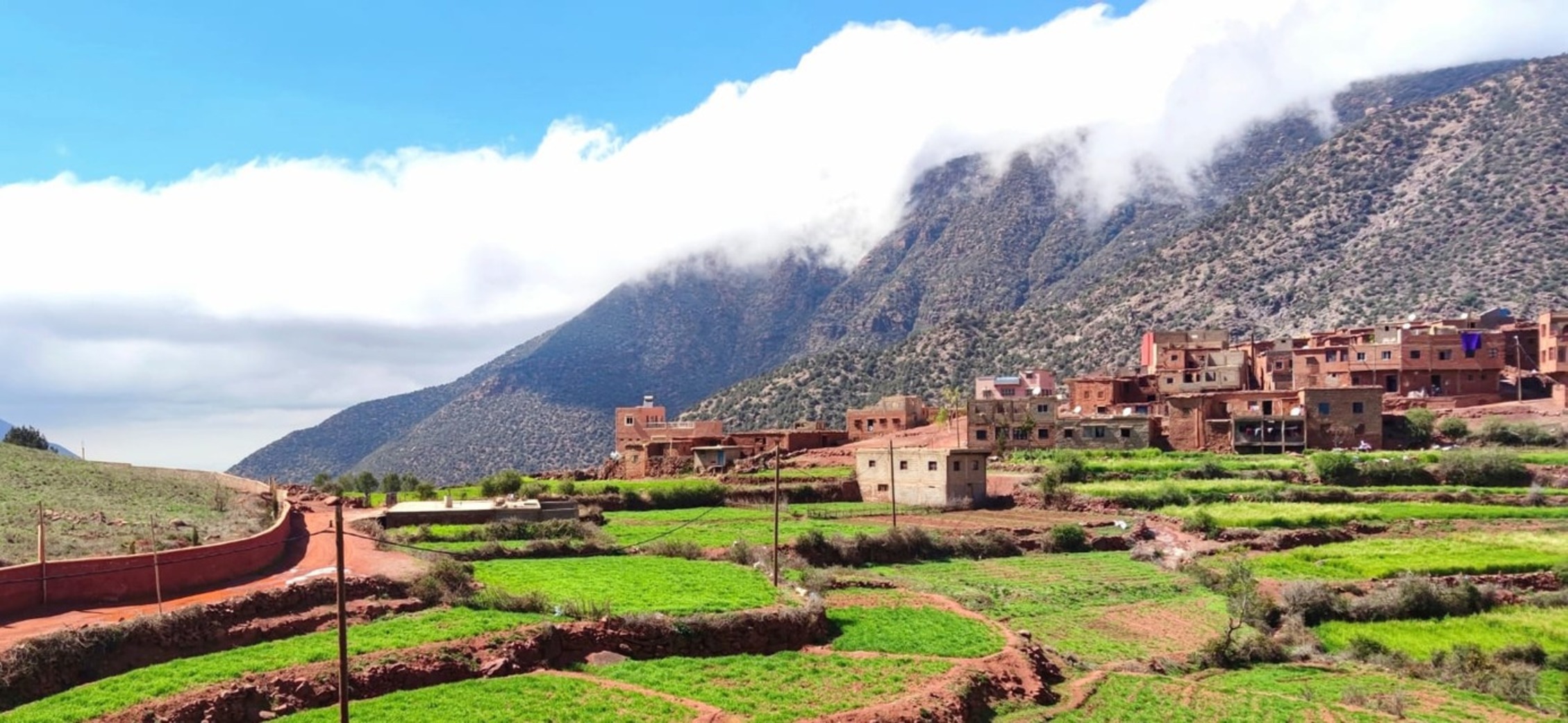 From Setti fadma : Atlas Mountains, Ourika Valley, Tizi N'ouchege & Lunch
